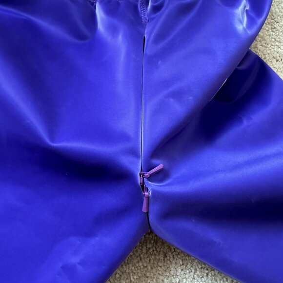 HIRO GATO Sharkskin PU Spandex M MEDIUM Leggings Purple BRAND NEW LIMITED L@@K! - Picture 9 of 13